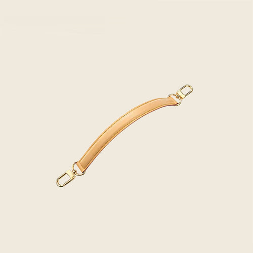 Genuine Leather Replacement Top Handle for LV Noé Purse / Bucket Bag - Adjustable Short Handbag Strap with Gold Clasps