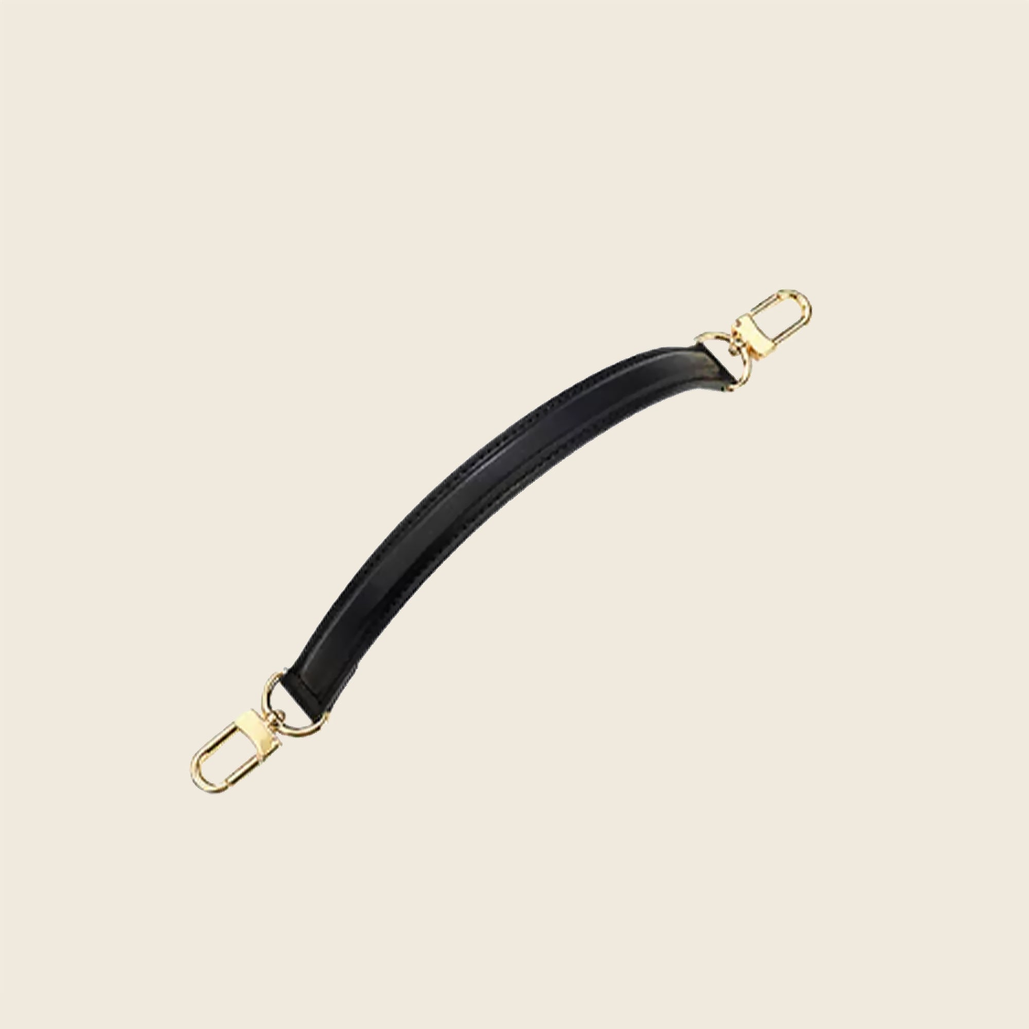 Genuine Leather Replacement Top Handle for LV Noé Purse / Bucket Bag - Adjustable Short Handbag Strap with Gold Clasps