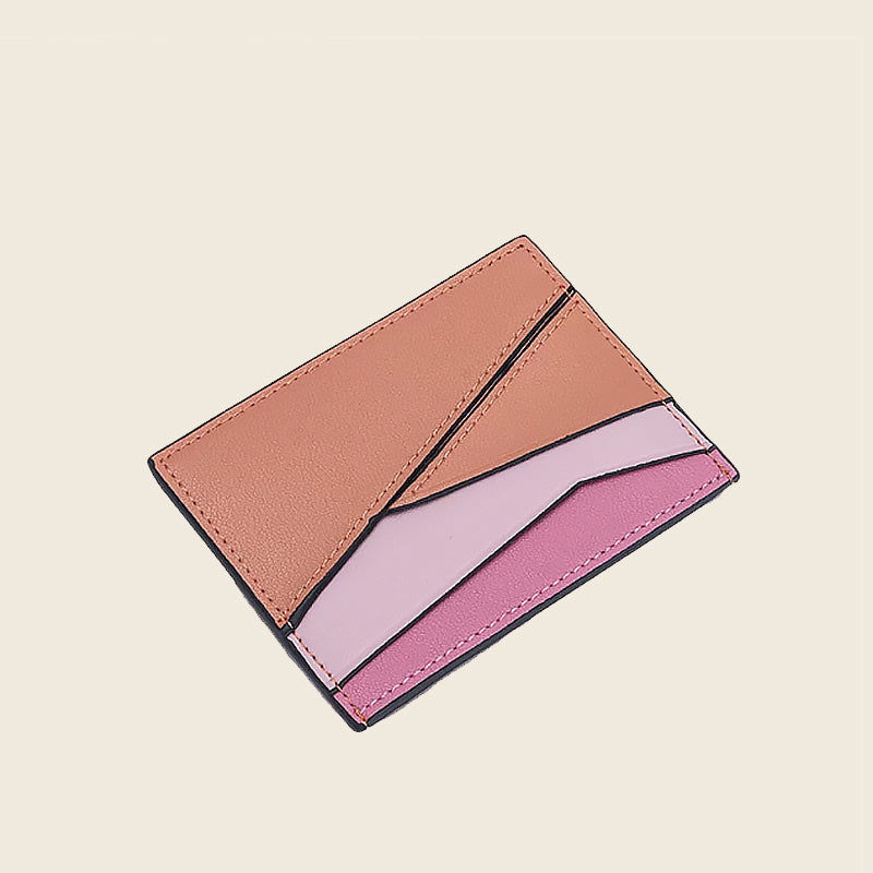 Genuine Leather Minimalist Card Holder | Slim Front Pocket Wallet for Men & Women