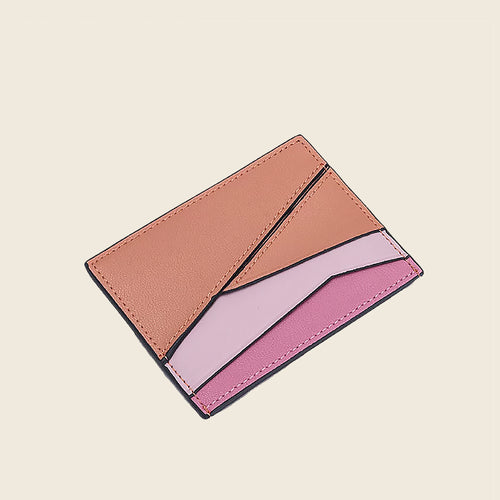 Genuine Leather Minimalist Card Holder | Slim Front Pocket Wallet for Men & Women