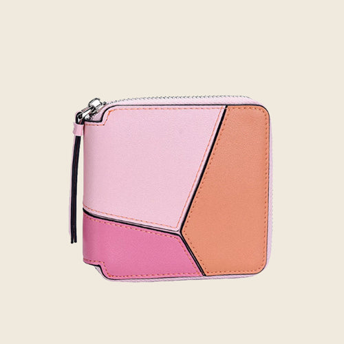 Genuine Leather Zip Around Wallet | Compact RFID Blocking Wallet with Coin Pocket for Men & Women