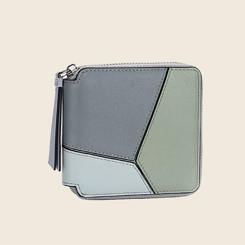 Genuine Leather Zip Around Wallet | Compact RFID Blocking Wallet with Coin Pocket for Men & Women